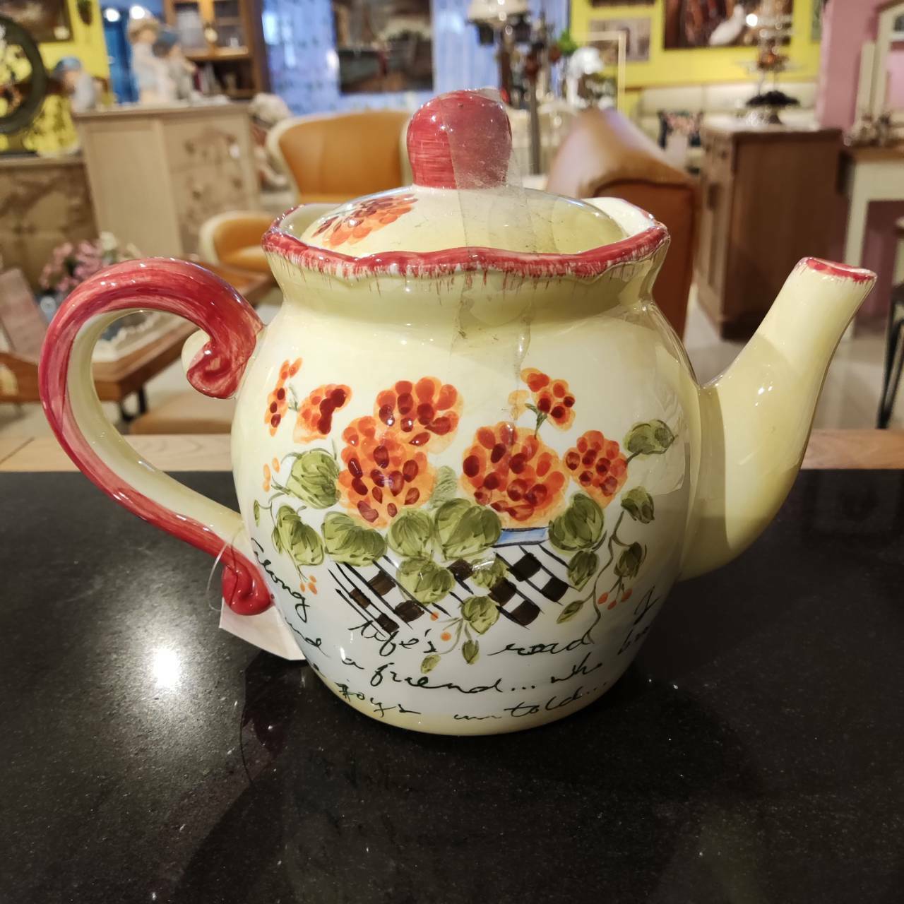 茶壺[MJ手彩天竺葵]