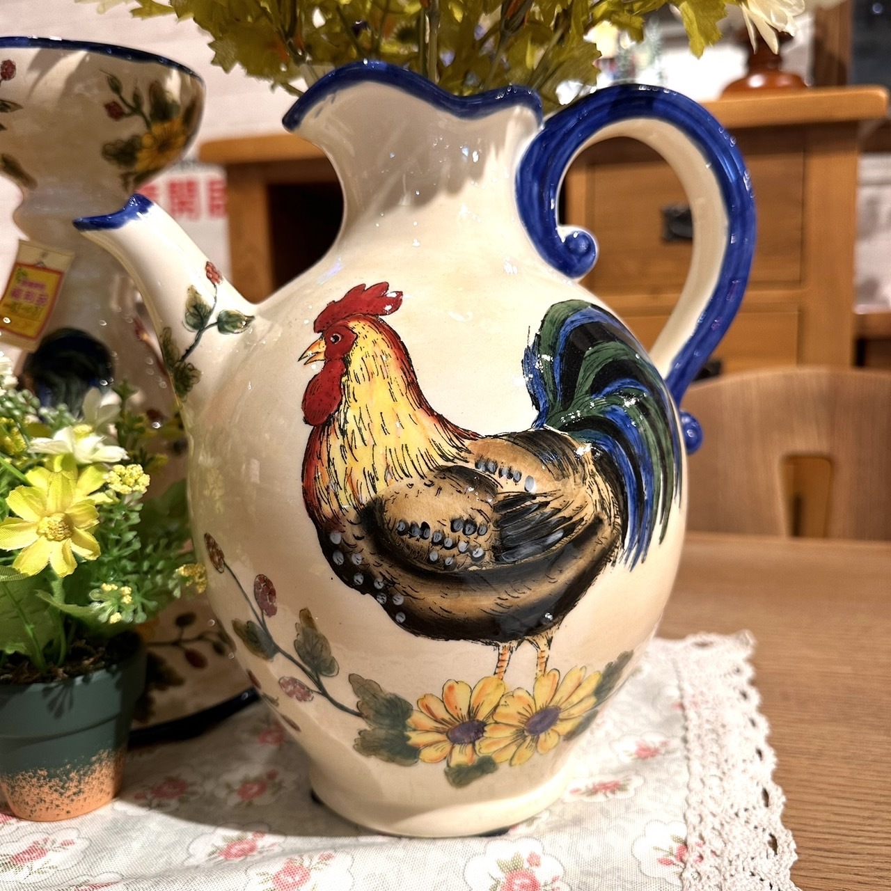 蘭邊波浪口窄頸水罐[MJ手彩]