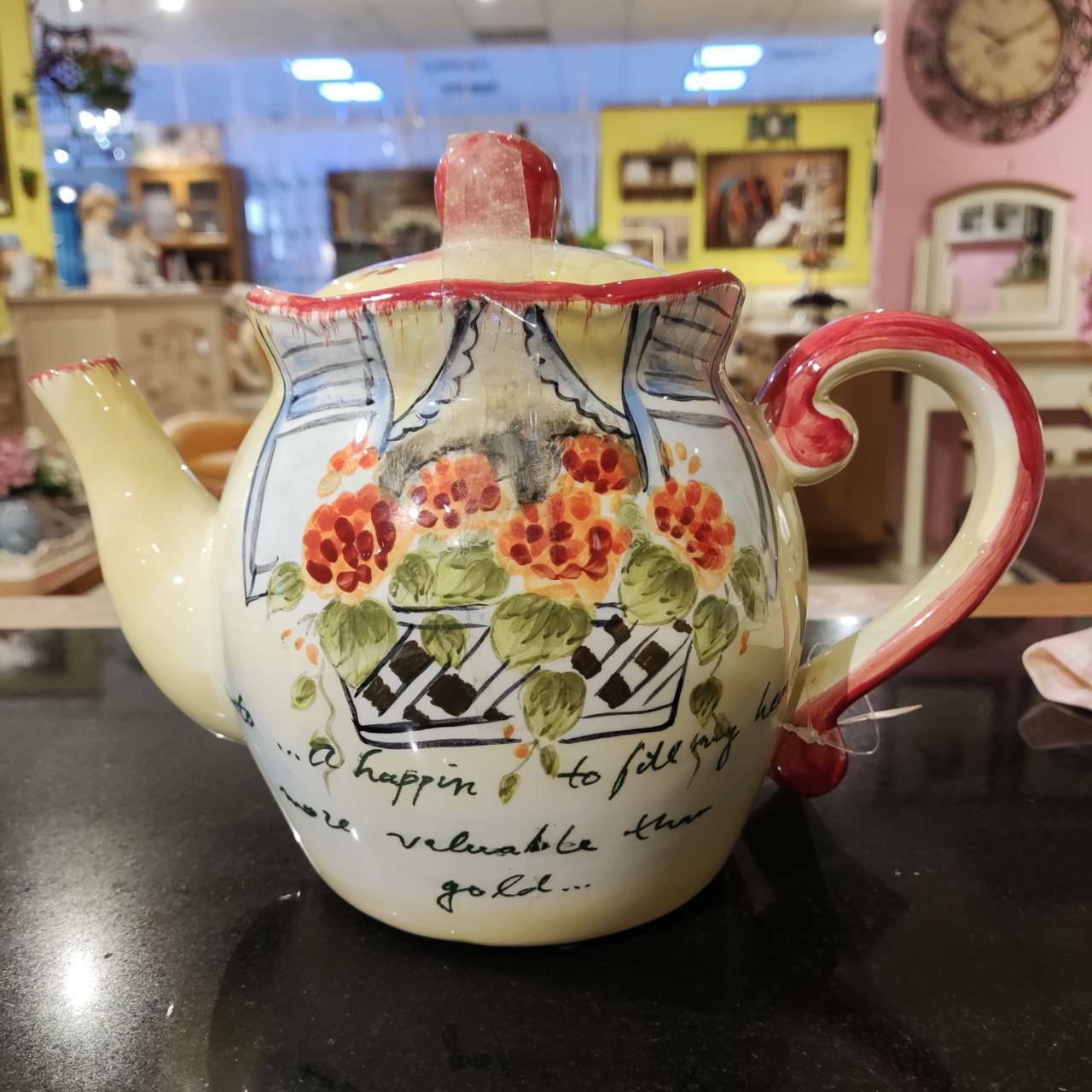 茶壺[MJ手彩天竺葵]