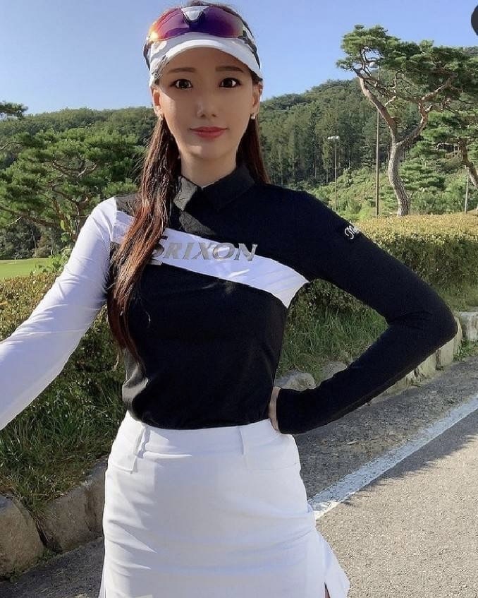 【現貨】女士 韓版高爾夫球裝 Srixon 高爾夫球服 正韓高爾夫春秋冬季節 燙金彈性長衫 /韓國網紅熱銷款 6折起 #MW111192