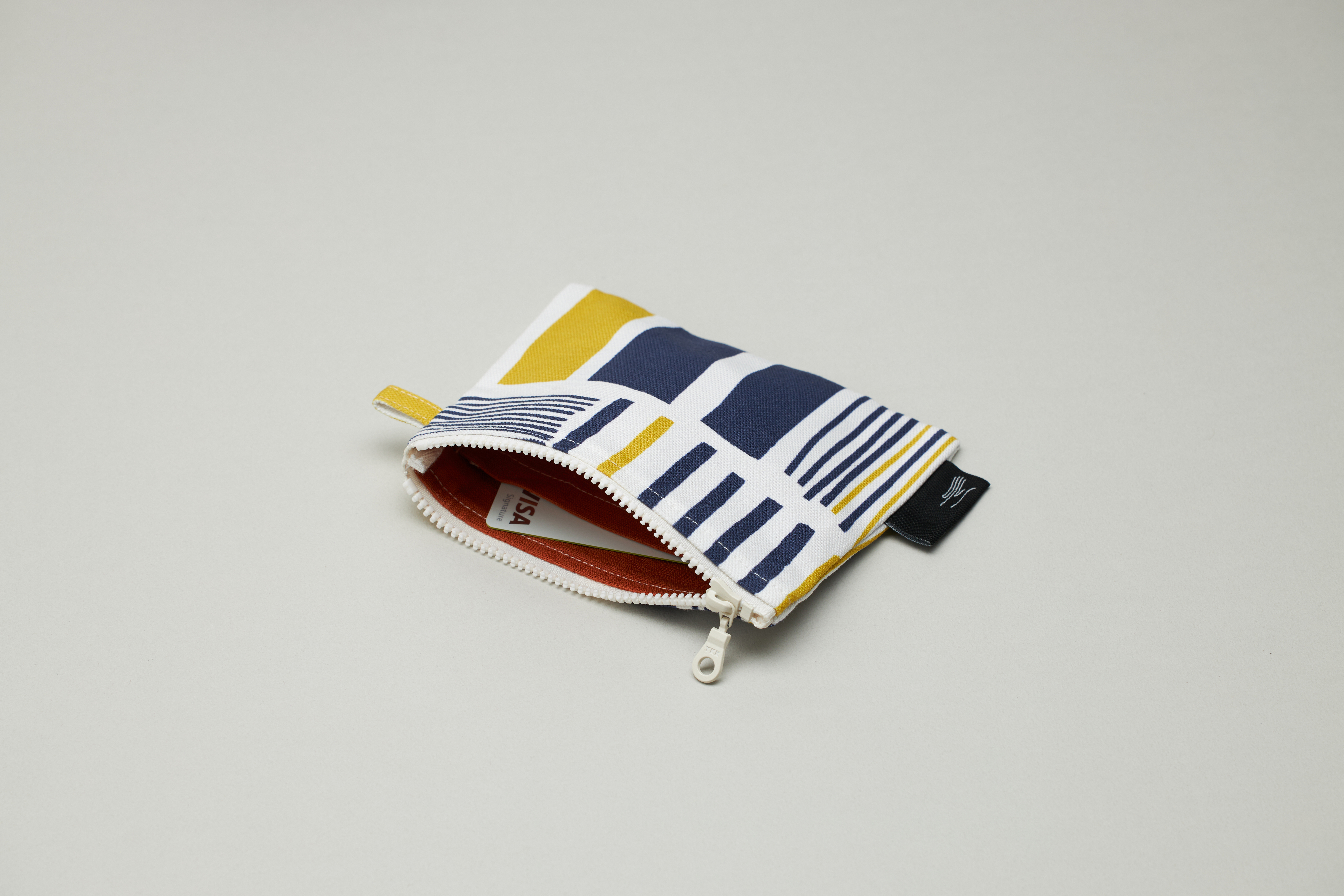 印花零錢包 / 鐵皮屋黃藍