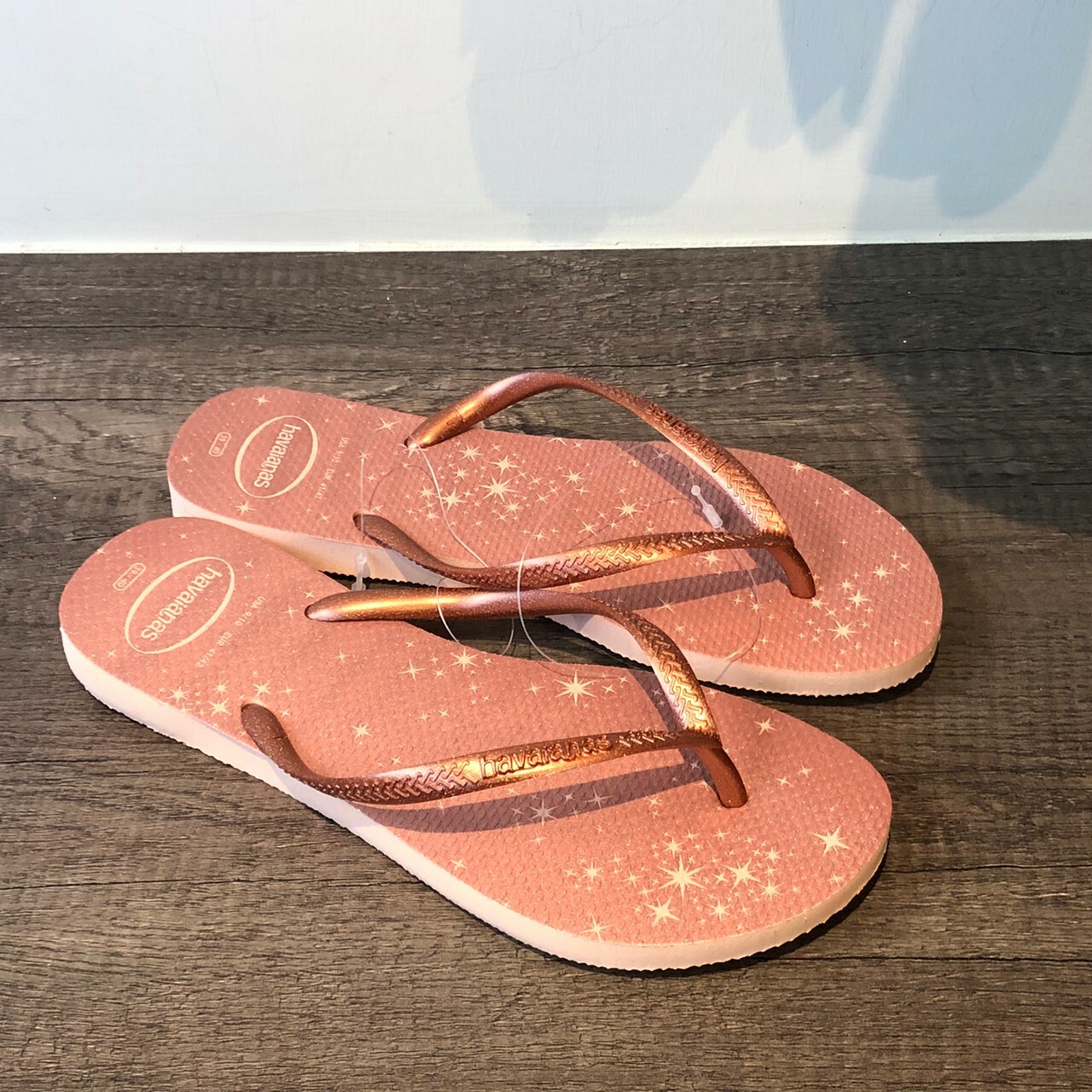 Havaianas 哈瓦仕 拖鞋 夾腳拖 閃亮 星空 女款 粉色 4145617-3606