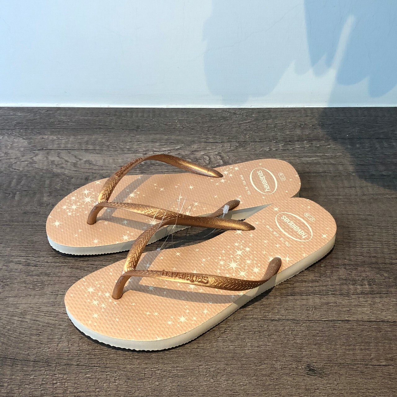 Havaianas 哈瓦仕 拖鞋 夾腳拖 閃亮 星空 女款 淺褐色 4145617-0121