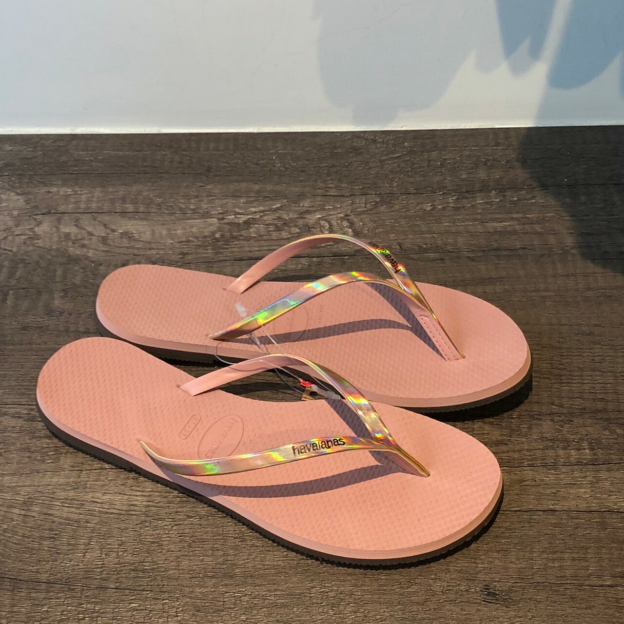 Havaianas 哈瓦仕 You Metallic 金屬皮質細帶系列 玫瑰粉 4135102-3544