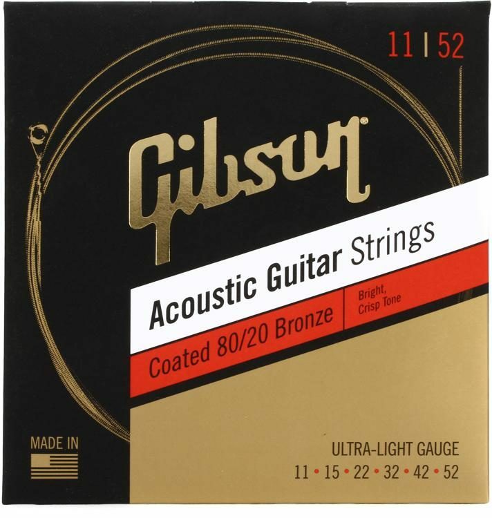 Gibson Acoustic Strings Coated 80/20 Bronze 木吉他 黃銅 包膜弦【宛伶樂器】