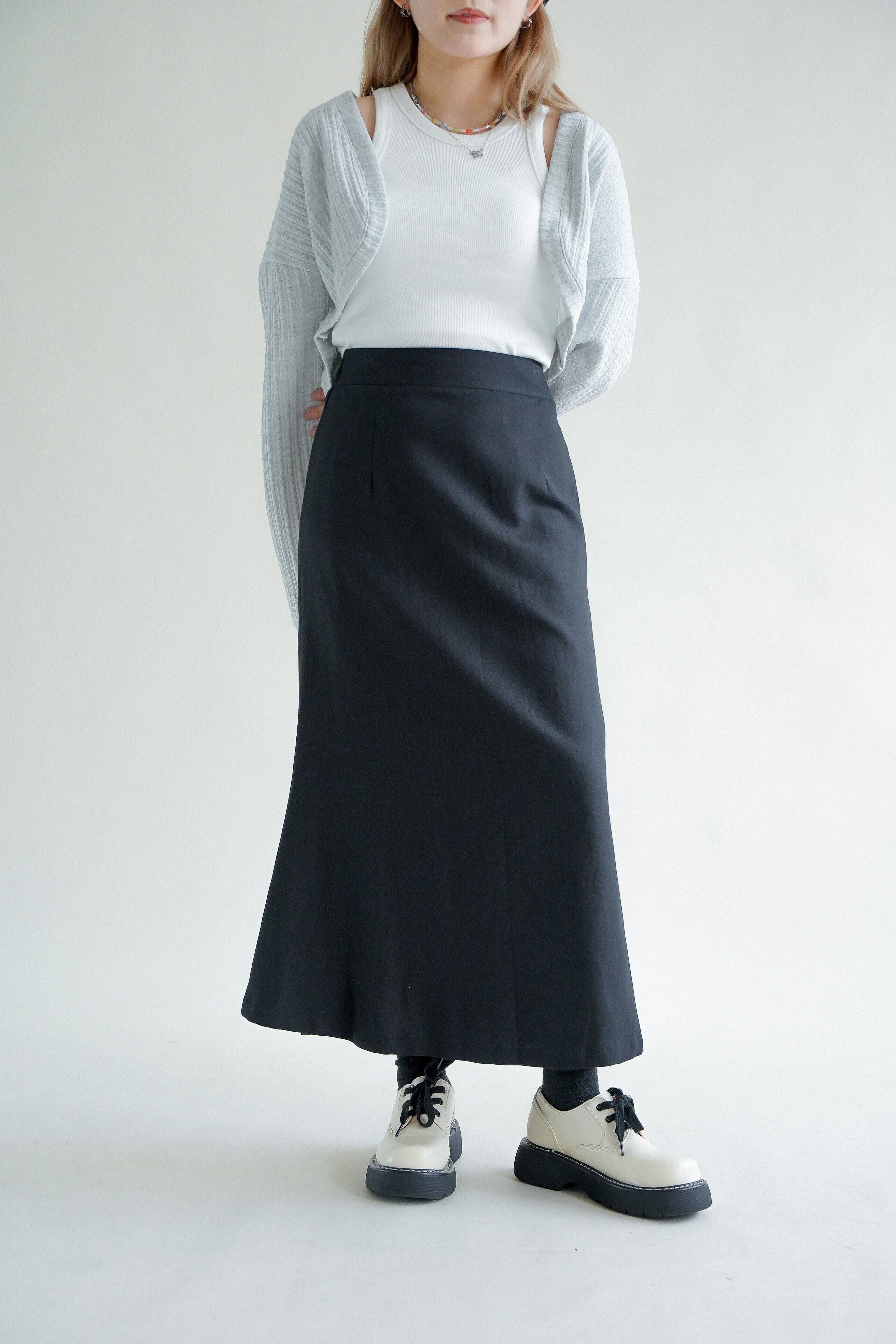 新品☆LIMI feu Cardboard Fish Tail Skirt-