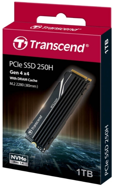 創見 MTE250H M.2 NVMe SSD 散熱器版 1TB