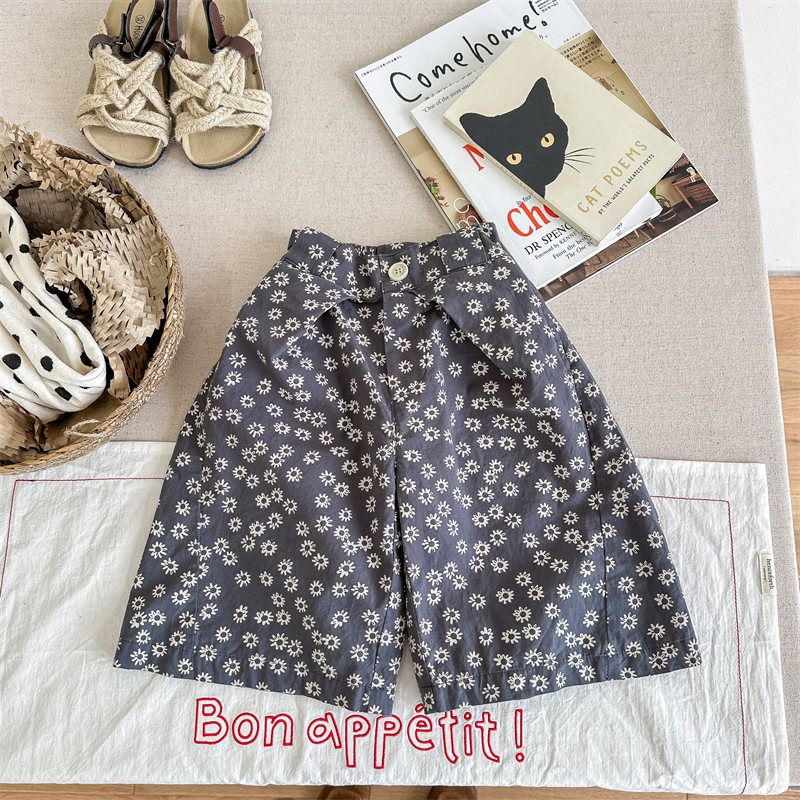 夏季小雛菊九分褲