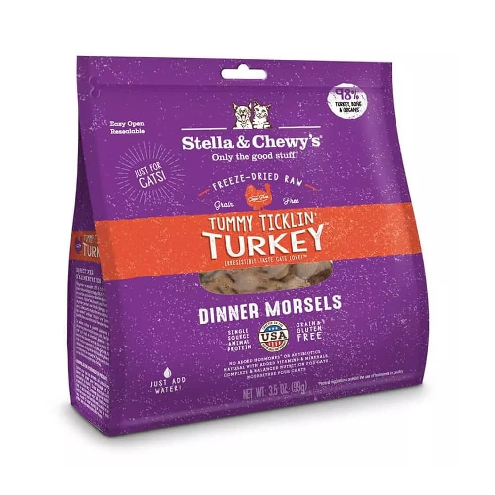 Stella & Chewy's 貓咪凍乾生肉主糧 - 火雞肉配方 3.5OZ [EXP : 09-JUN-2026]