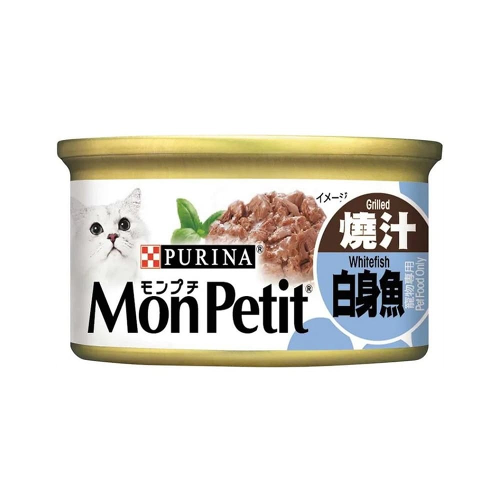 Mon Petit 貓罐頭 至尊系列 - 燒汁白身魚 (Grilled Whitefish) 85G