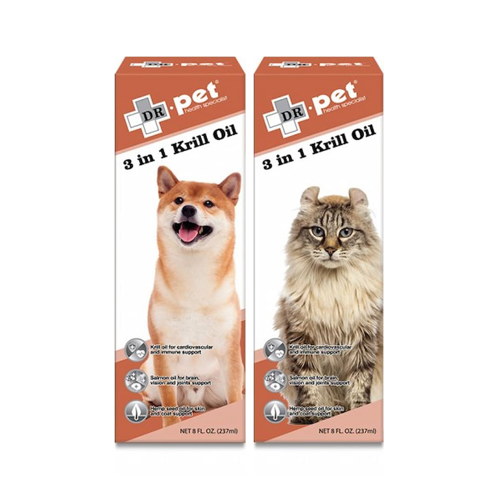 Dr Pet 貓犬用3合1深海磷蝦油 8OZ(237ML)