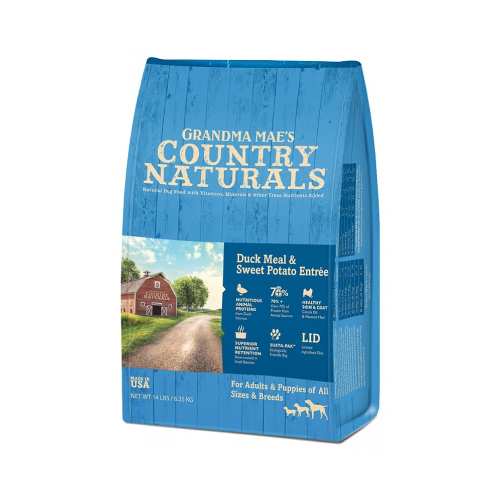 X停產X Country Naturals 鴨肉鯡魚全犬糧 14LB [藍]