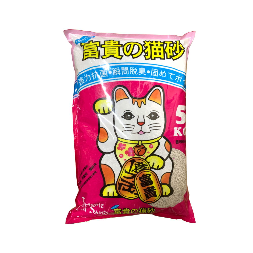 富貴 薄荷抗菌粗粒貓砂 5KG (A1)