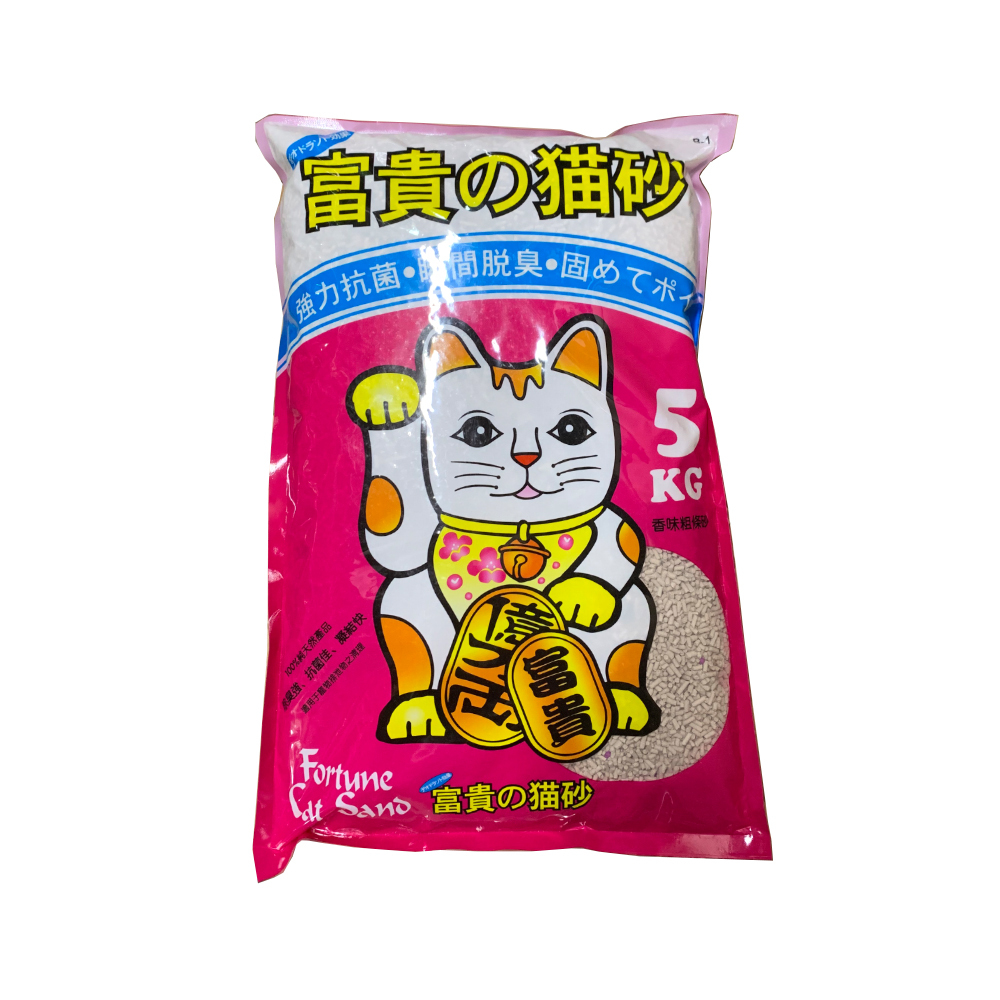 富貴 茉莉花味粗條貓砂 5KG  (B1)