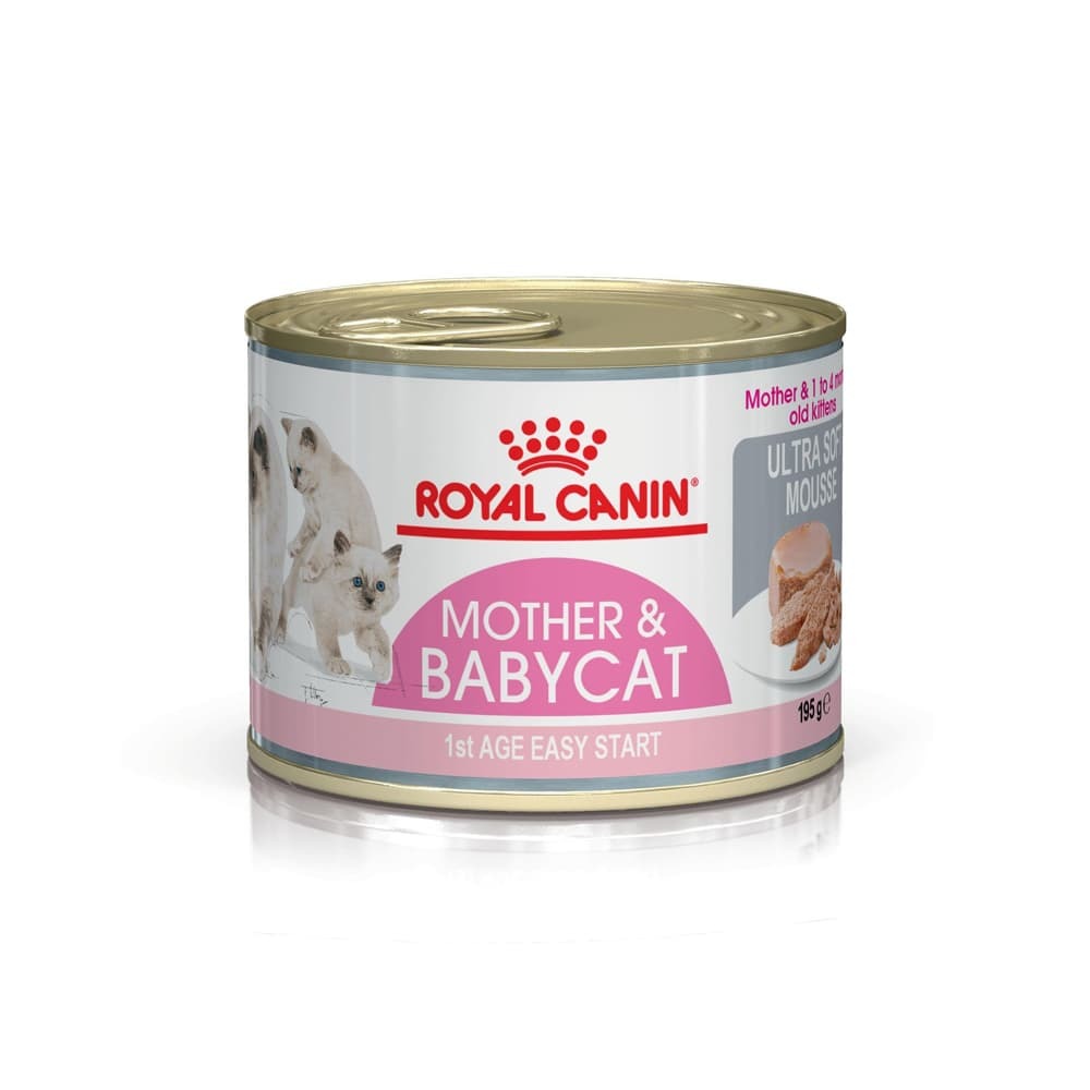 捐贈 [貓狗沙律之家 ] 法國皇家 離乳貓及母貓營養主食罐頭 (Mother & Babycat) 195G