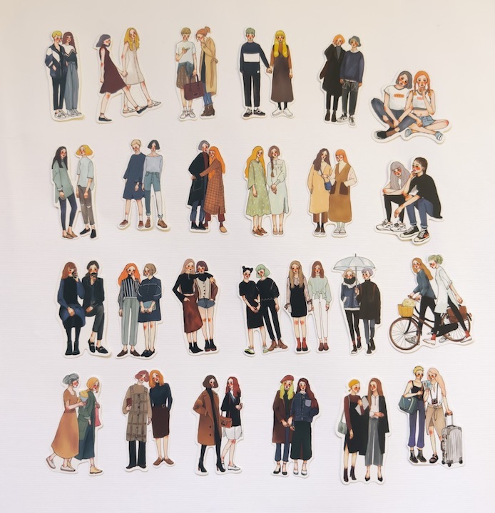 La Dolce Vita Tin Box Sticker Set - You And Me