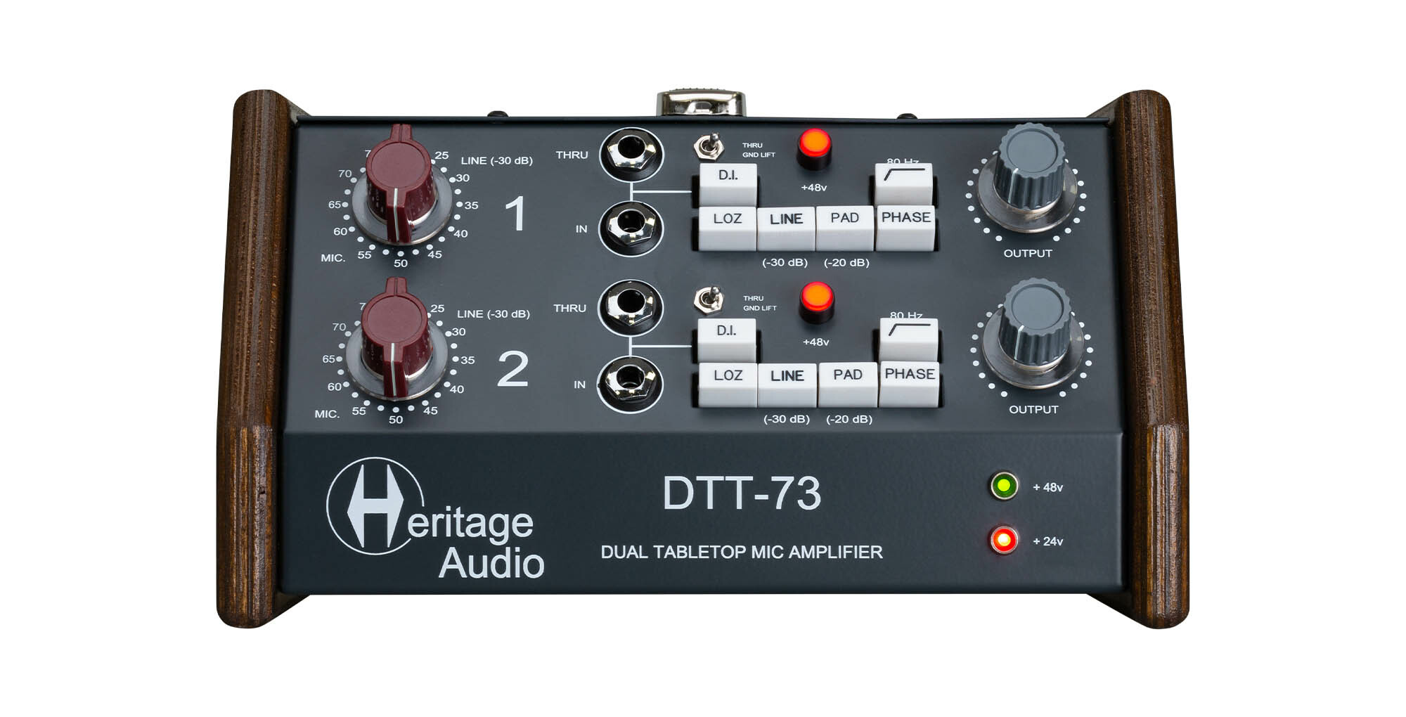 Heritage Audio DTT-73 2-channel Desktop Microphone Preamp