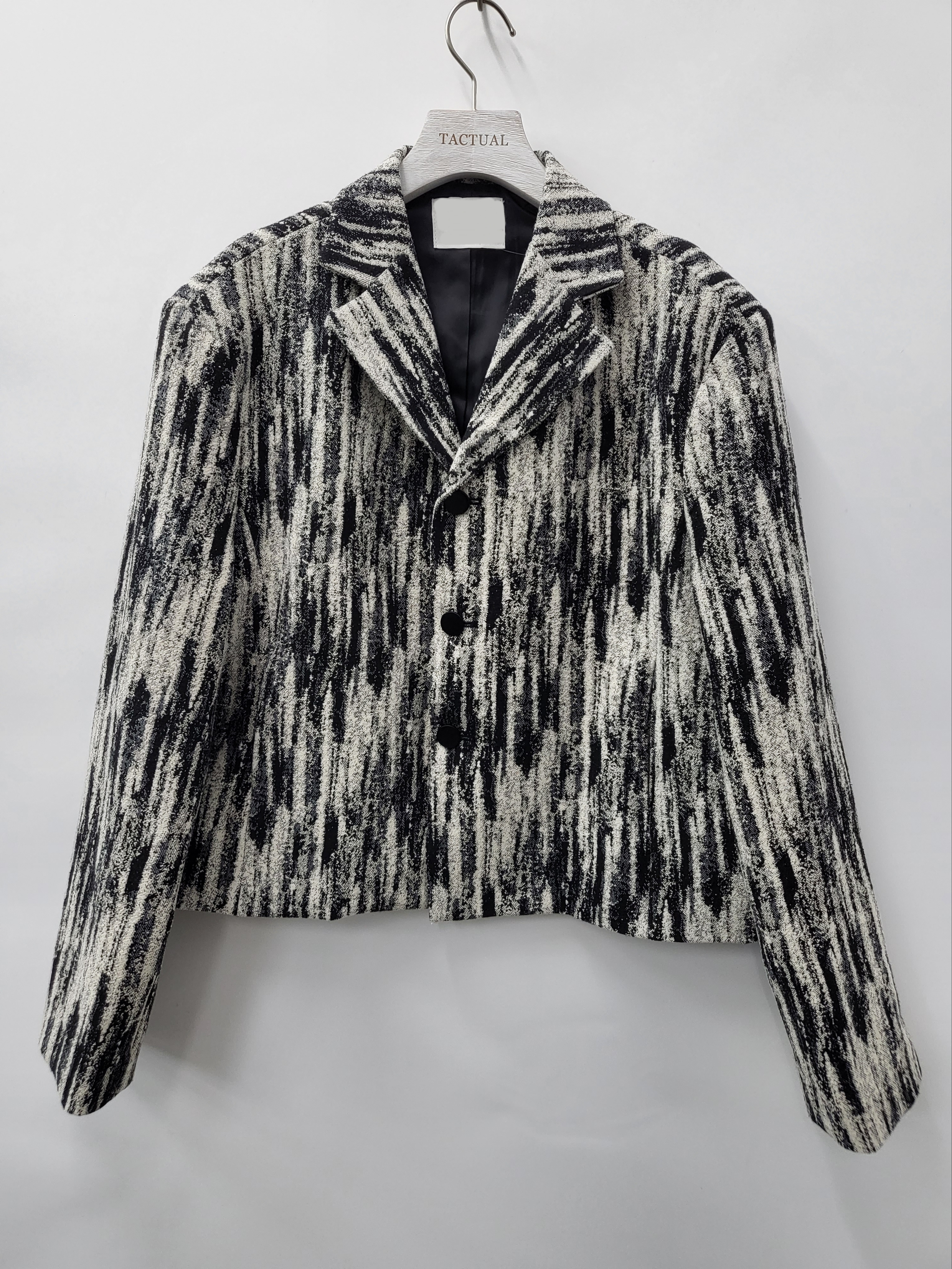 條紋短身西裝褸 JK2353