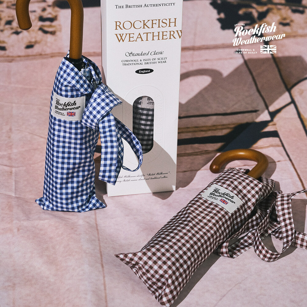 Rockfish WeatherWear Classic Umbrella Short (GINGHAM CHECK)