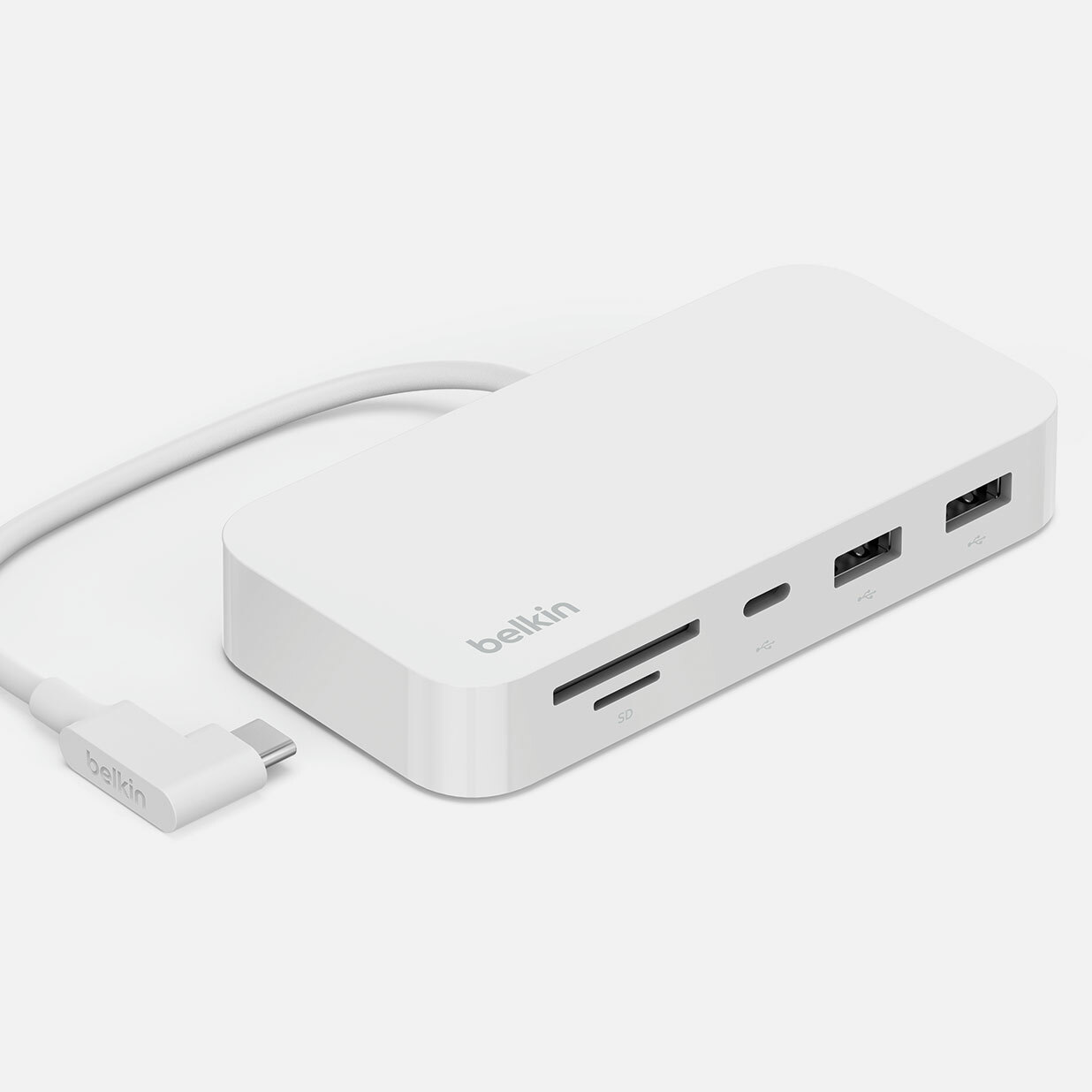 USB-C® 6 合1 多埠集線器(帶支架)