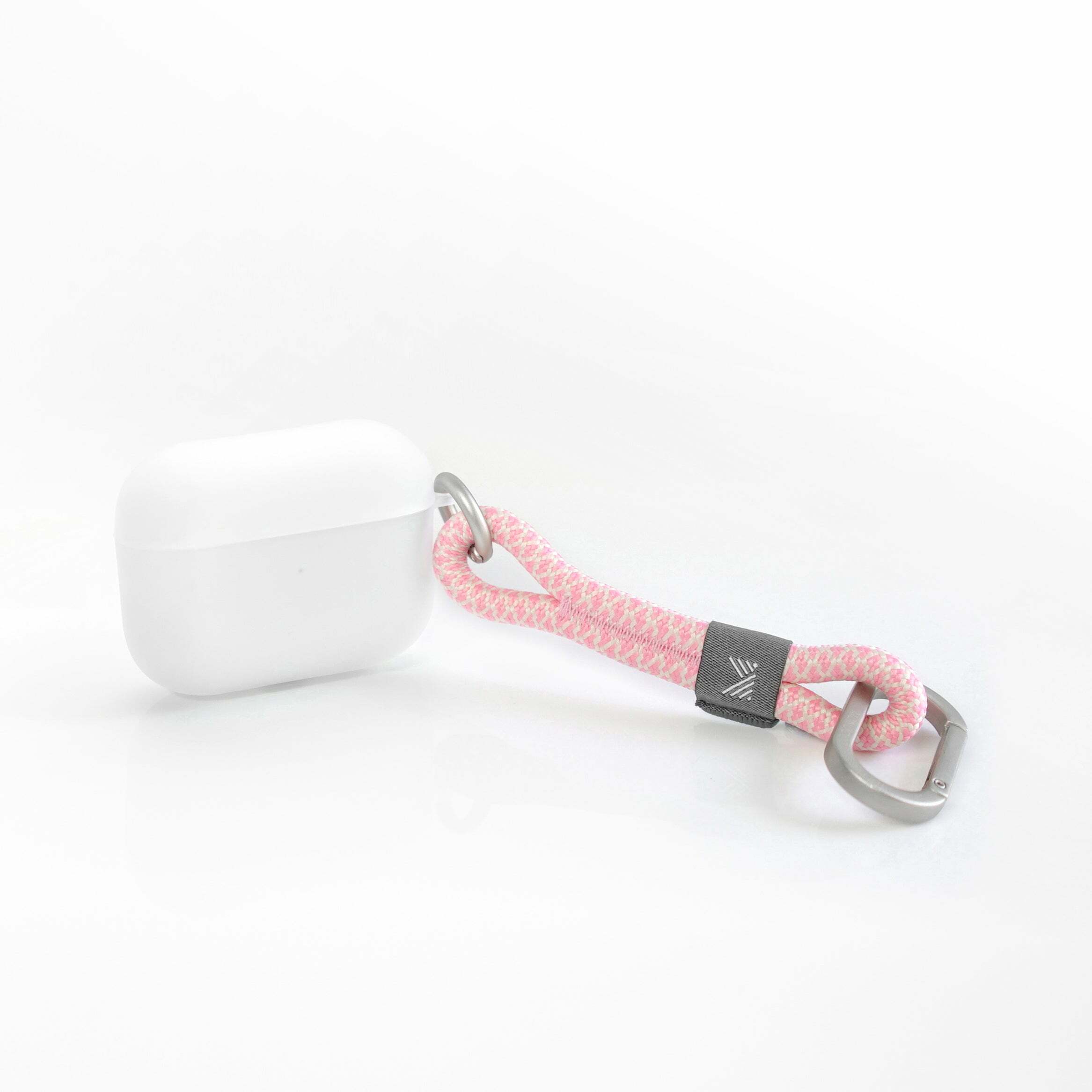 ESSENTIALS | Dust Proof Translucent Soft Plastic Case for AirPods Pro 1/2 with Strap - Pink