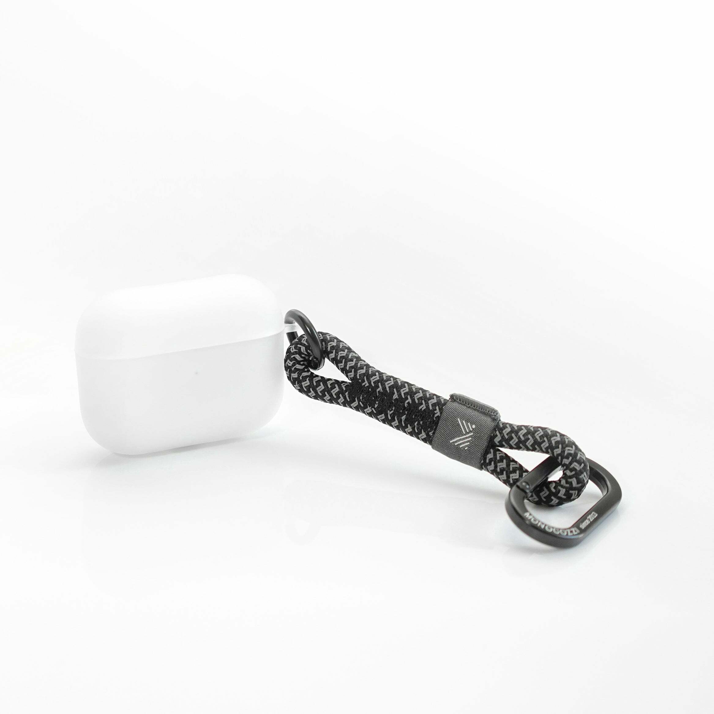 ESSENTIALS | Dust Proof Translucent Soft Plastic Case for AirPods Pro 1/2 with Strap - Black