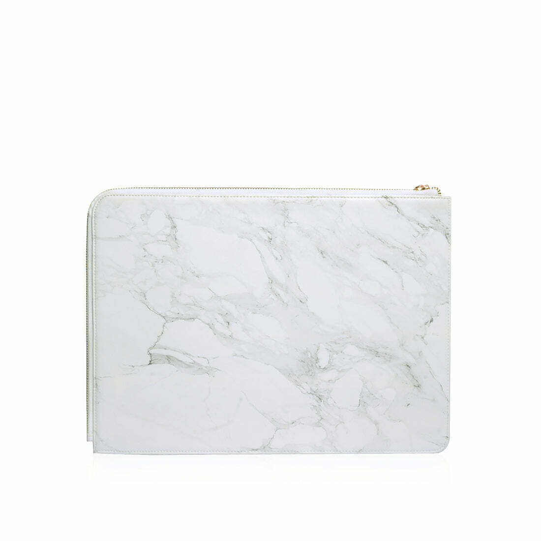 POSH | Ultra Slim Vegan Leather Sleeve for MacBook Pro 13"/ 14" & MacBook Air 13" w/ USB-C - Marble White