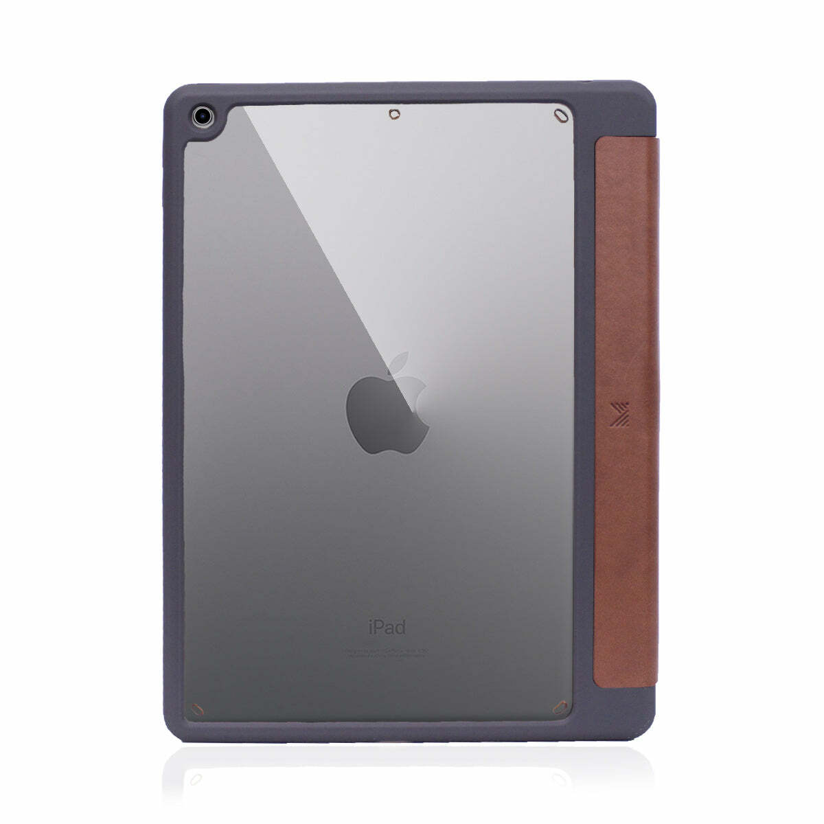 for iPad 10.2" (2021) | LUCID FOLIO | Ultra Light Full Protection Folio Case w/ apple Pencil Slot - Tan