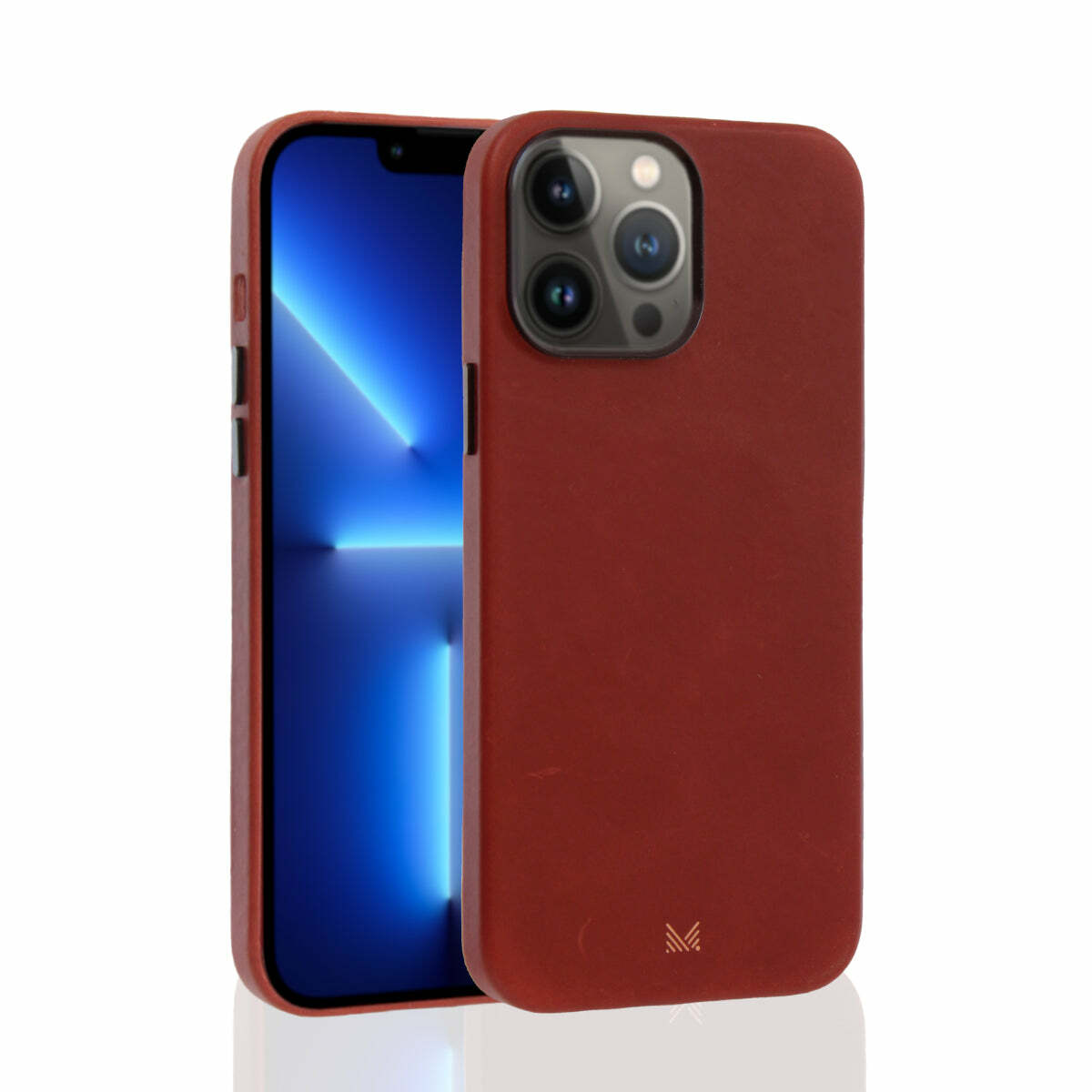 for iPhone 13 | EXQUISITE | Magsafe Compatible SnapOn Genuine Leather Protective Case - Burgundy