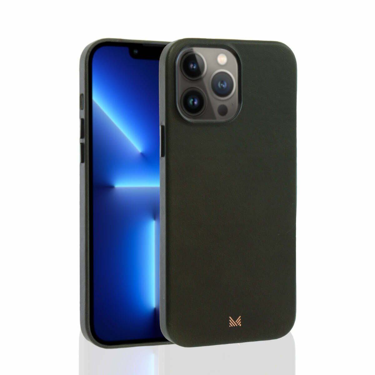 for iPhone 13 | EXQUISITE | Magsafe Compatible SnapOn Genuine Leather Protective Case - Green