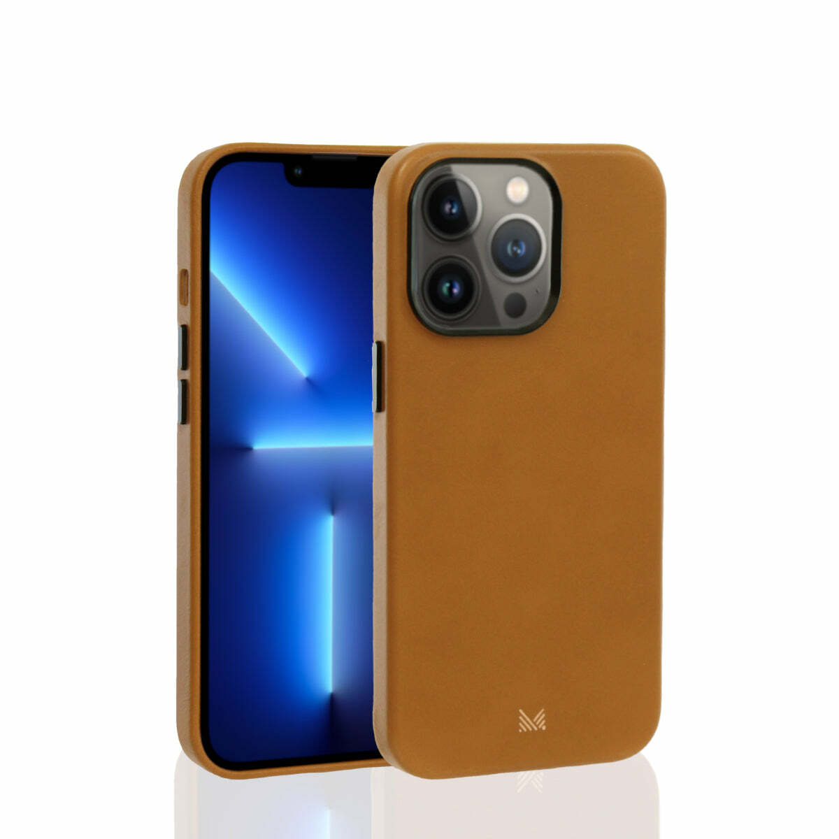 for iPhone 13 | EXQUISITE | Magsafe Compatible SnapOn Genuine Leather Protective Case - Tan