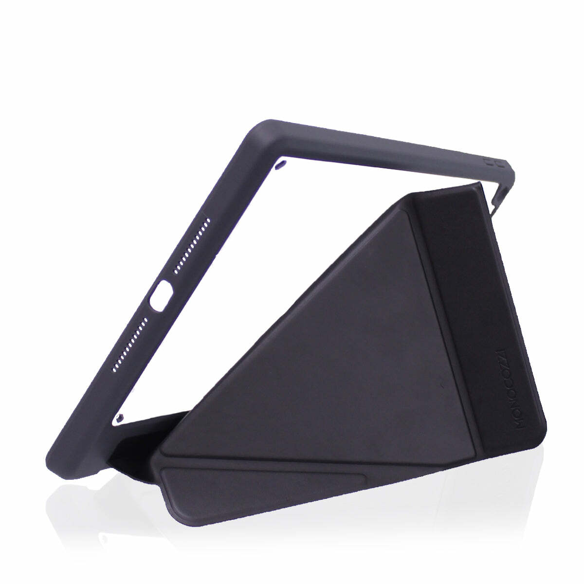 for iPad 10.2" (2021) | LUCID FOLIO | Ultra Light Full Protection Folio Case w/ apple Pencil Slot - Charcoal