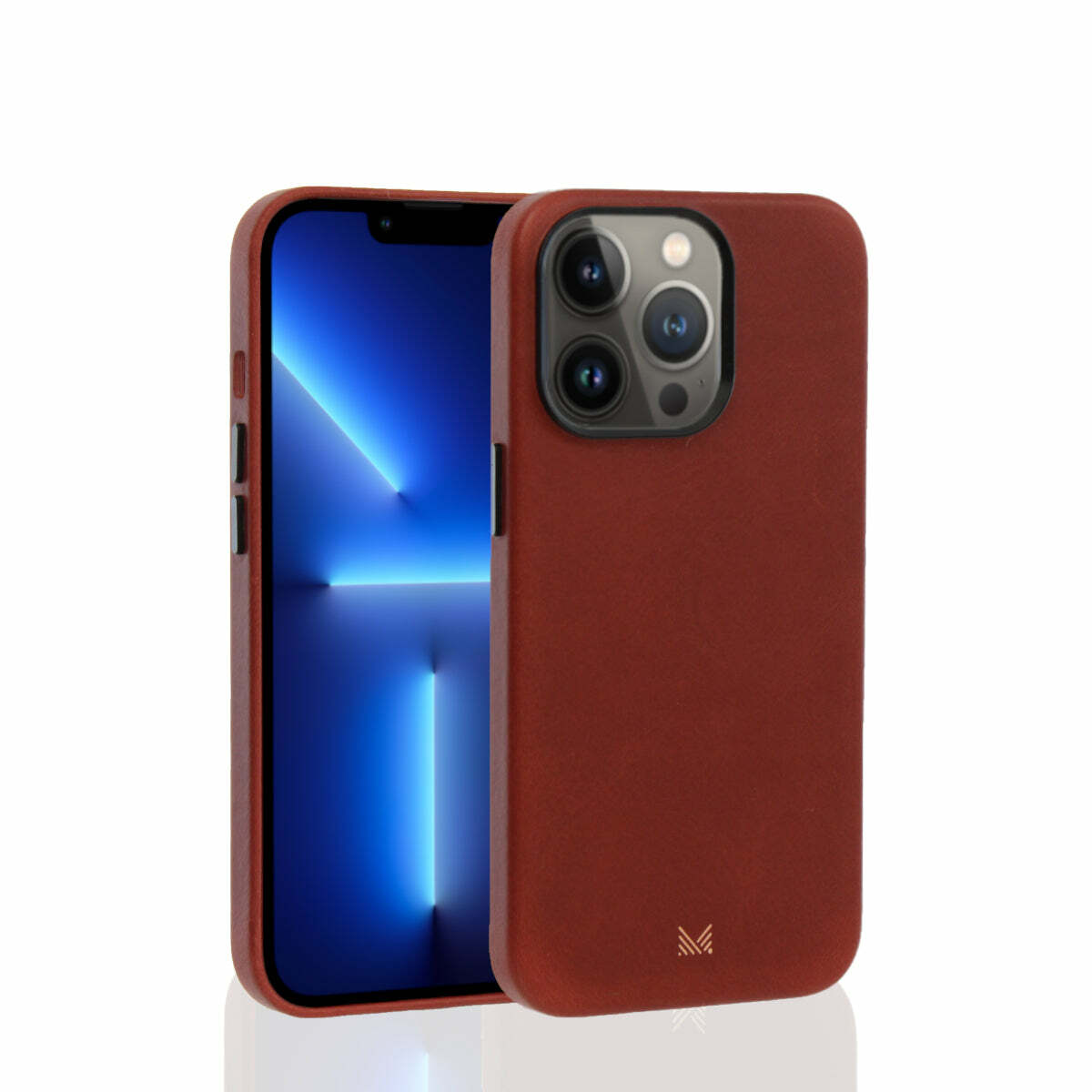 for iPhone 13 | EXQUISITE | Magsafe Compatible SnapOn Genuine Leather Protective Case - Burgundy