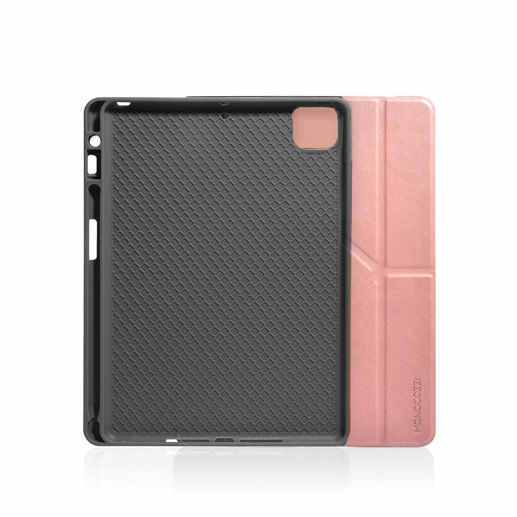for iPad Pro 11" / 12.9"(2021) | LUCID PLUS FOLIO | Shock Resistant Folio Case with Apple Pencil Slot - Coral