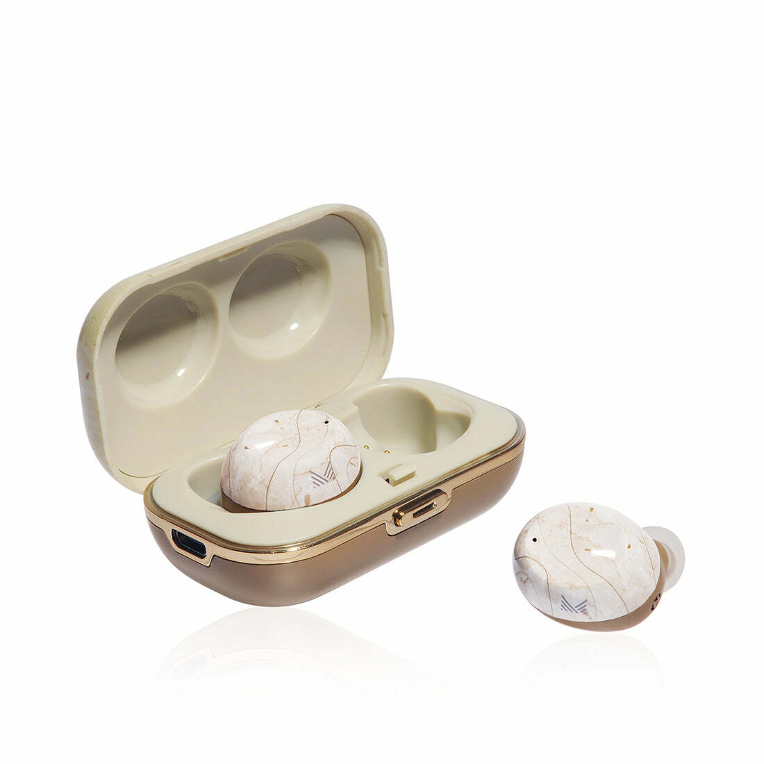 ADVANCED x MONOCOZZI | Model X True Wireless Bluetooth 5.0 Earbuds - Cream Quartz