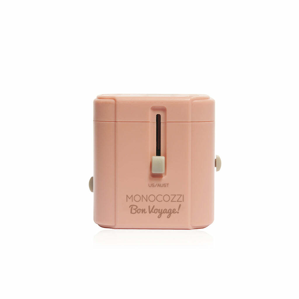 Bon Voyage | Travel Adaptor with 22.5W Dual USB and USB-C connector - Coral