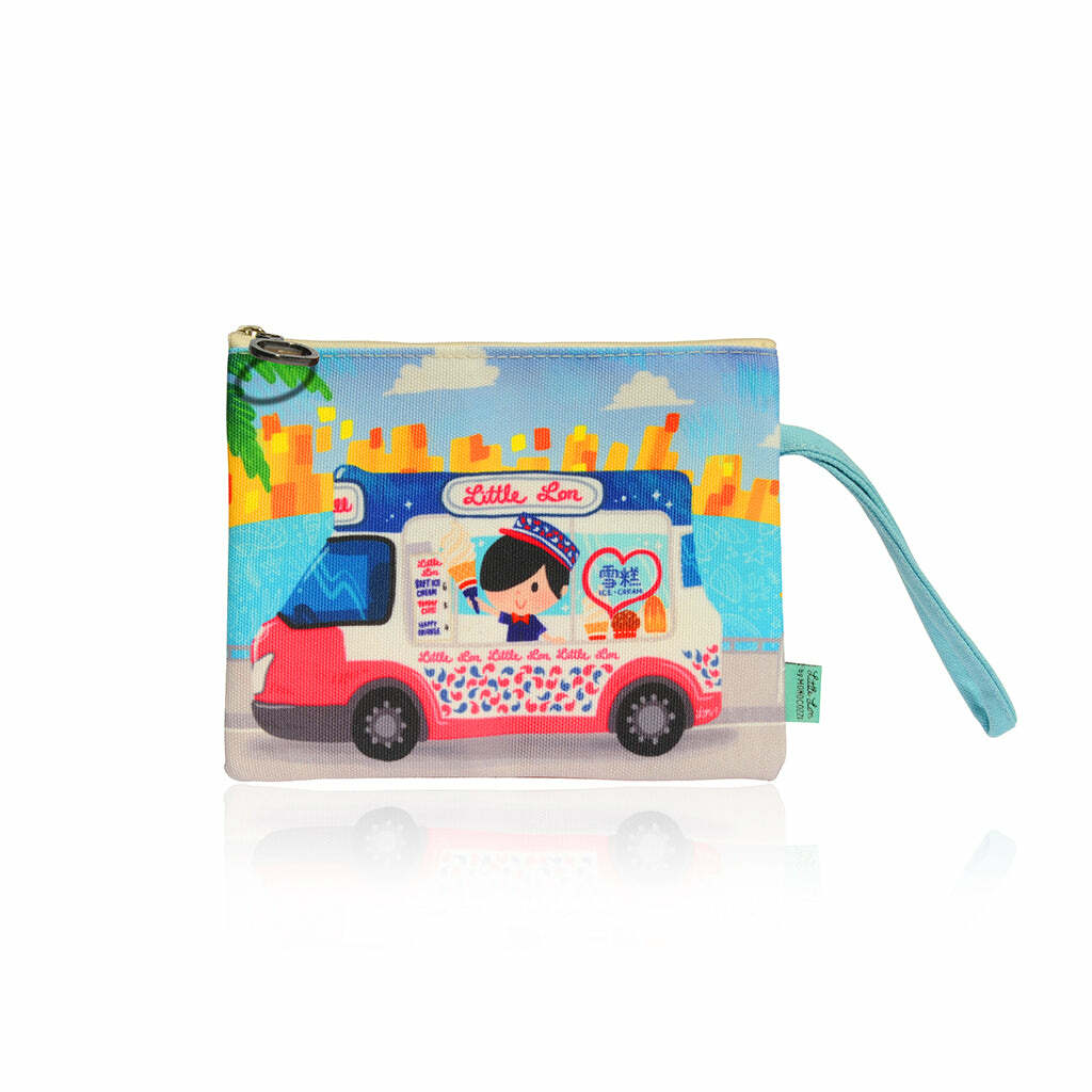 Lon Lee x MONOCOZZI | A6 帆布拉鏈袋 - 雪糕車