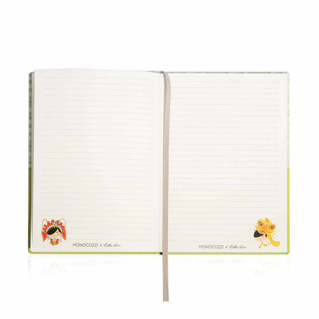 Little Lon x MONOCOZZI | Hard Cover A5 Notebook - Yum Cha