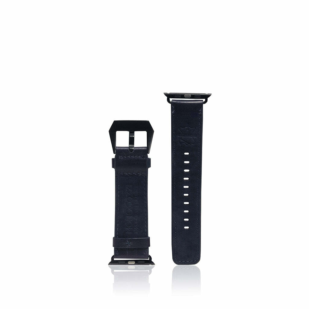 Exquisite | Vintage Leather Strap for Apple Watch 38/40mm - Navy Blue