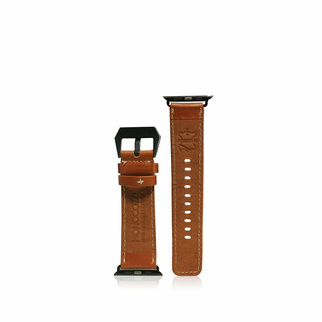 EXQUISITE | Vintage Leather Strap for Apple Watch 42/44mm - Tan