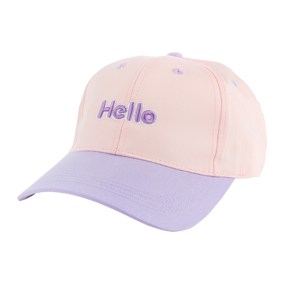 Contrasting Color Children's Baseball Cap -pink