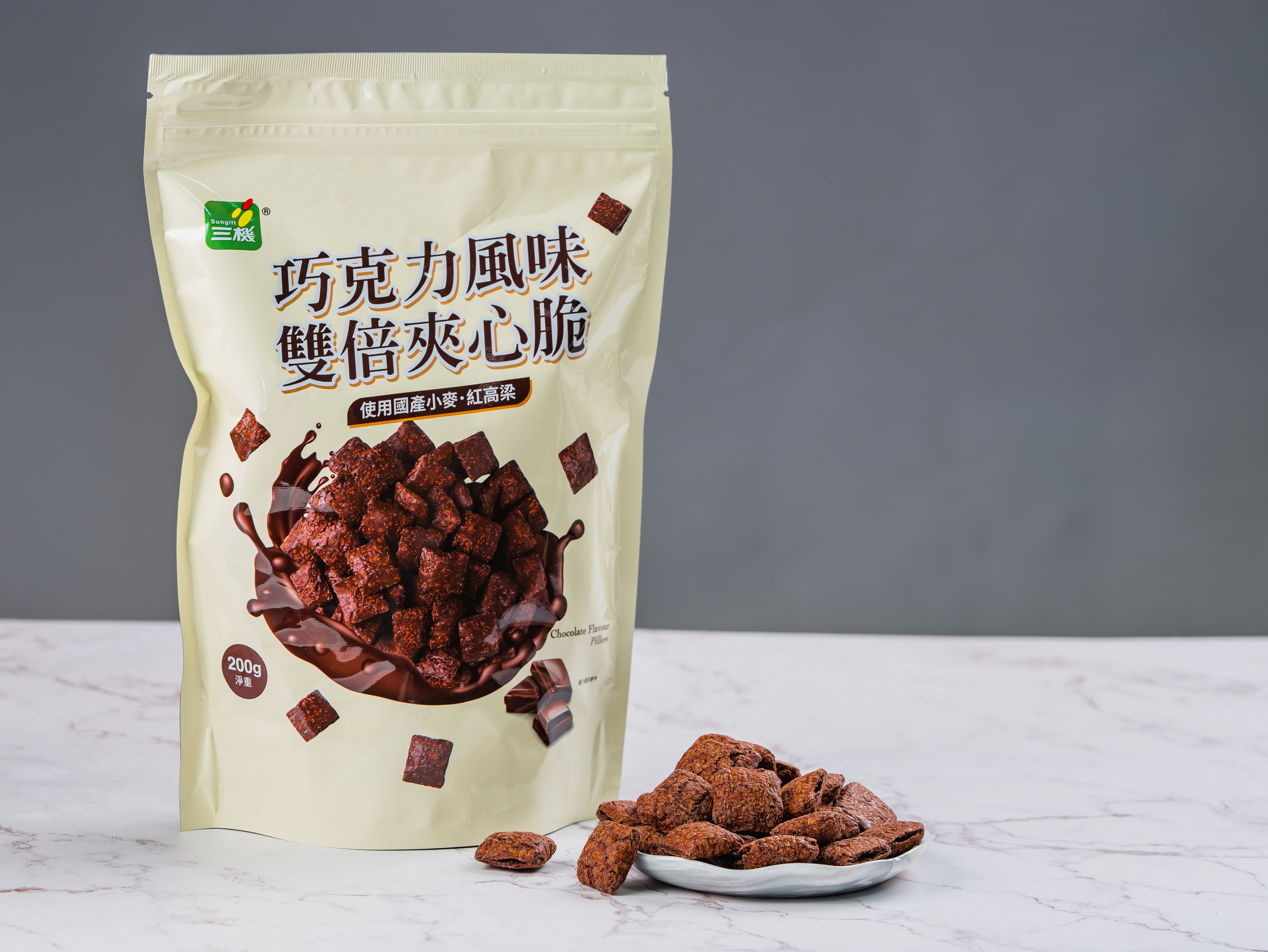 巧克力風味 雙倍夾心脆(200g)