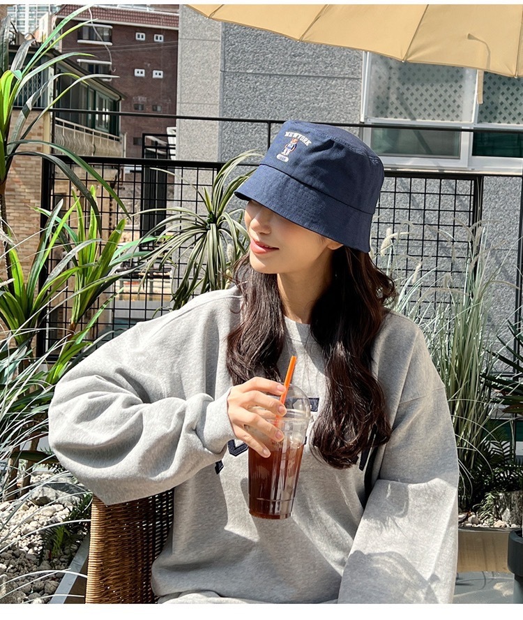 正韓紐約小熊漁夫帽/七色