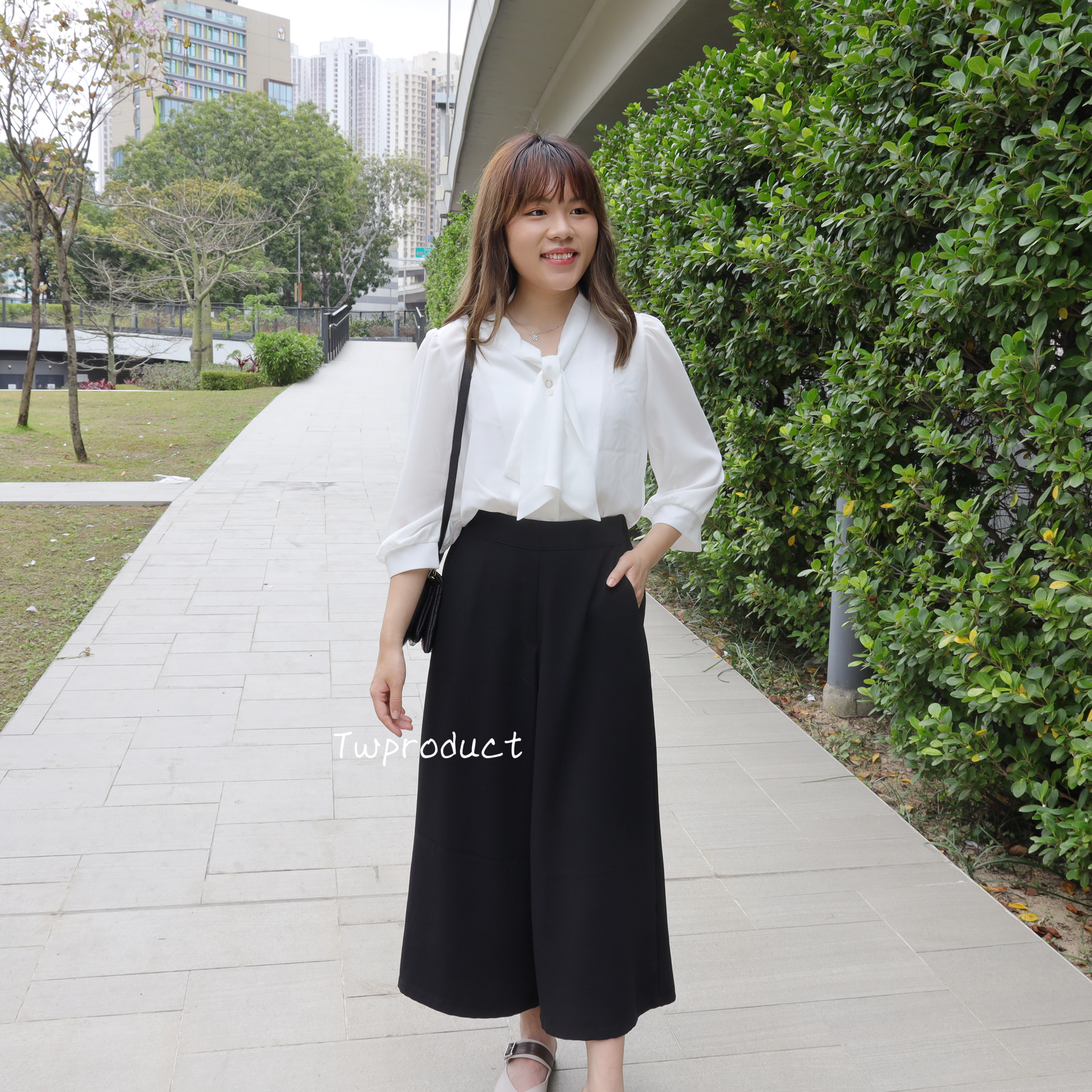 ✨ ||pa40 ||返工必備橡筋腰闊腳長褲