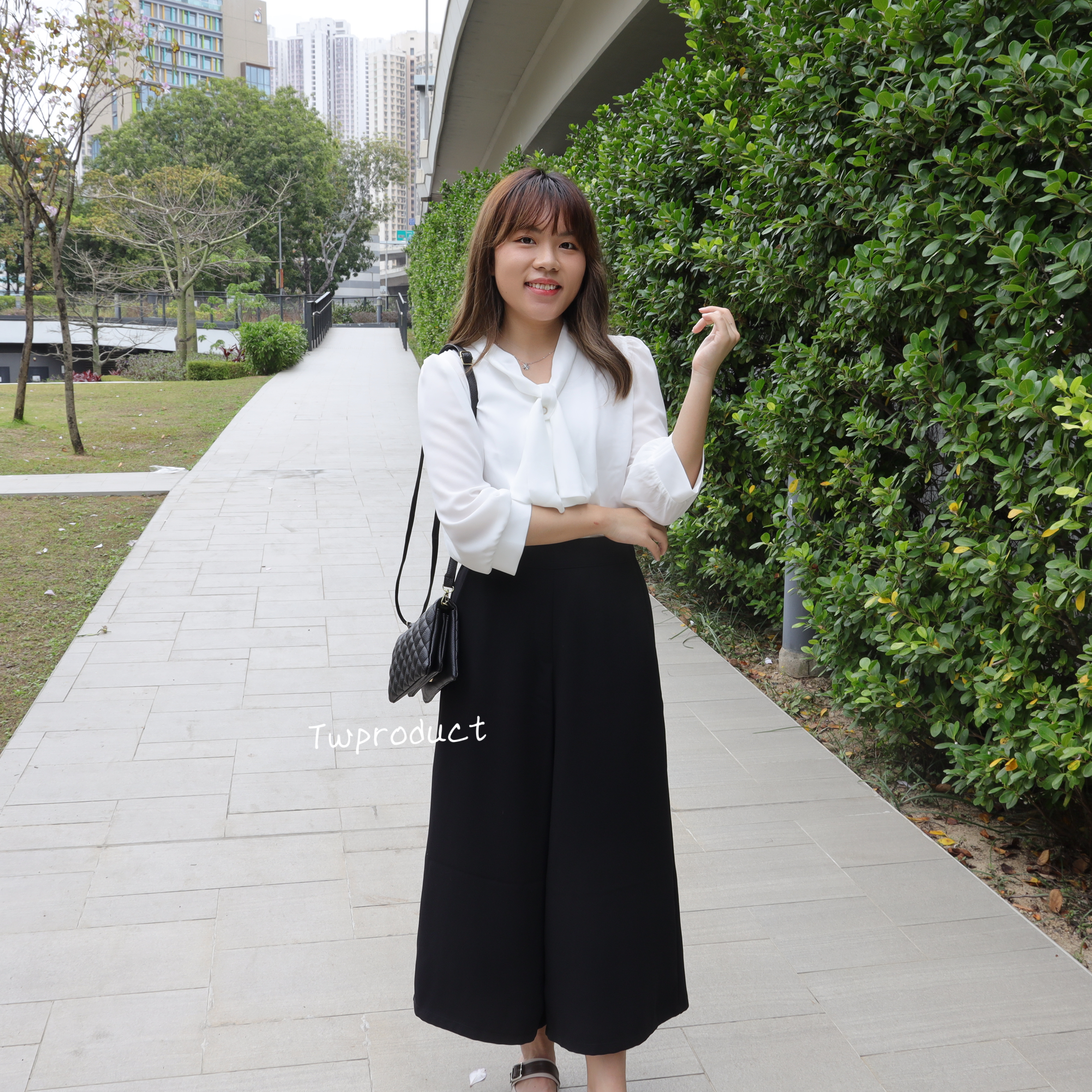 ✨ ||pa40 ||返工必備橡筋腰闊腳長褲