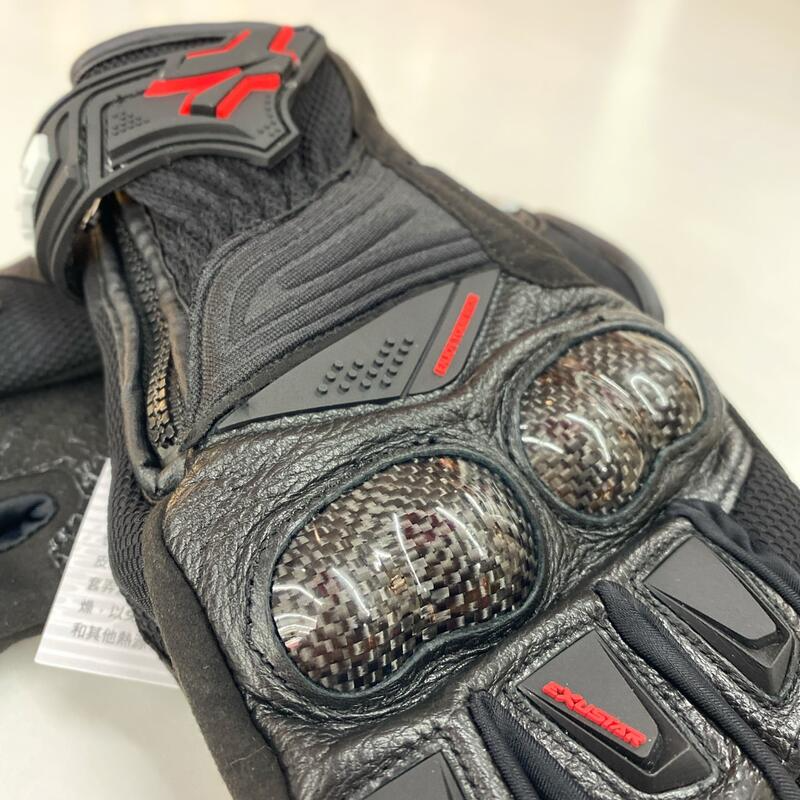 Exustar 晶銳 E- MG 323 黑紅 防水 四季 防摔手套