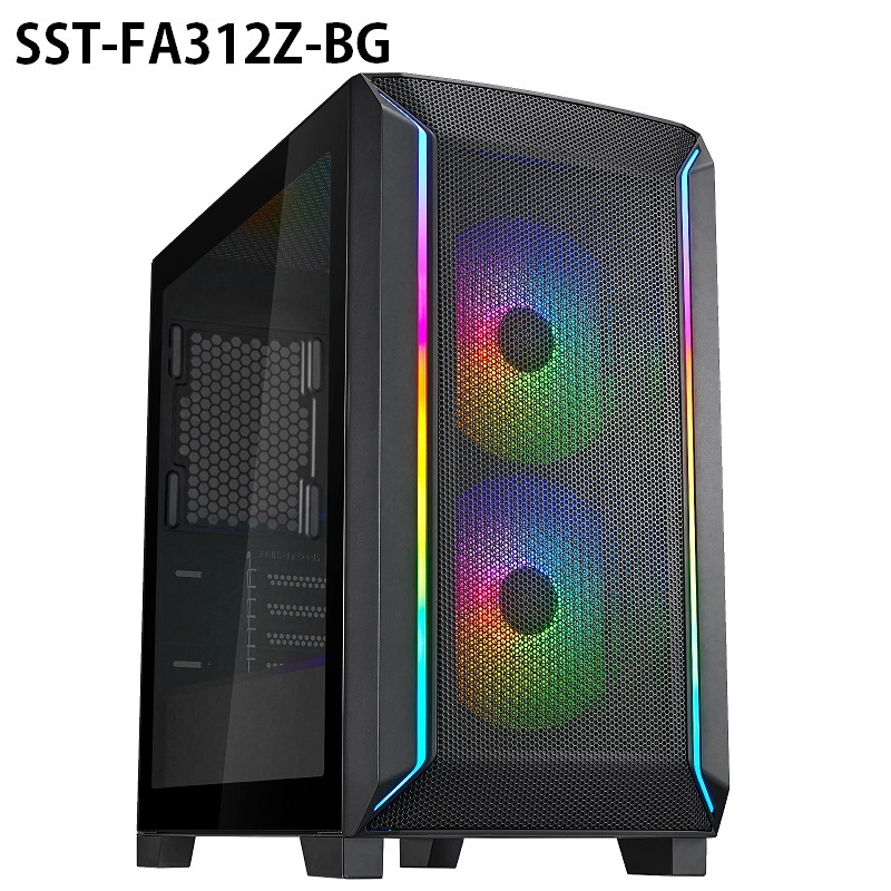 米特3C數位–SilverStone 銀欣 FARA 312Z Micro-ATX電競機殼/SST-FA312Z-BG