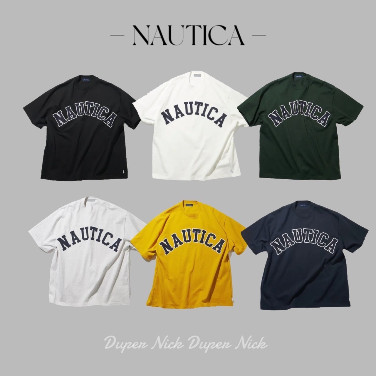 NAUTICA  大LOGO短TEE