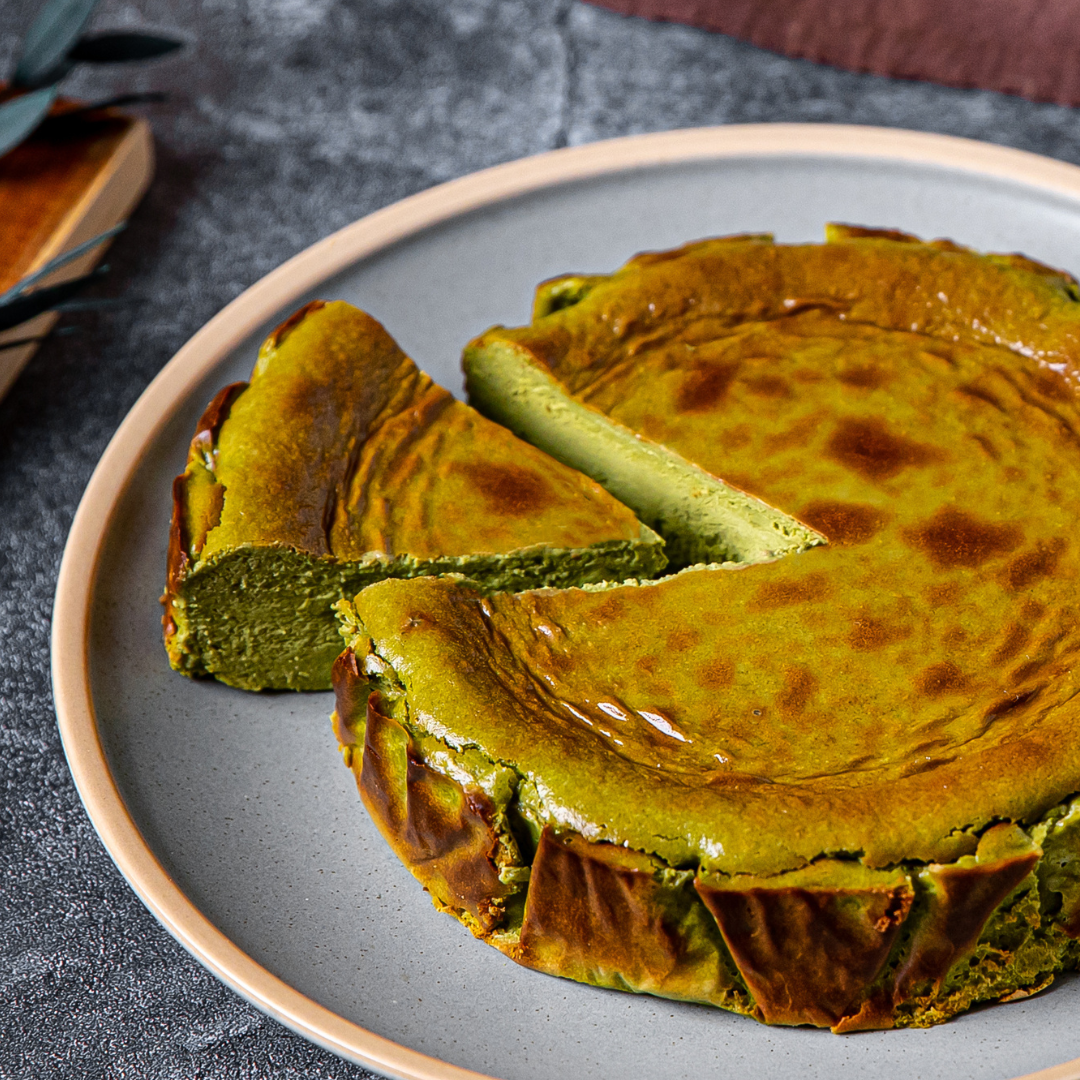 【米樂客】特濃抹茶巴斯克蛋糕｜6吋｜小山園抹茶、無麩質、低糖