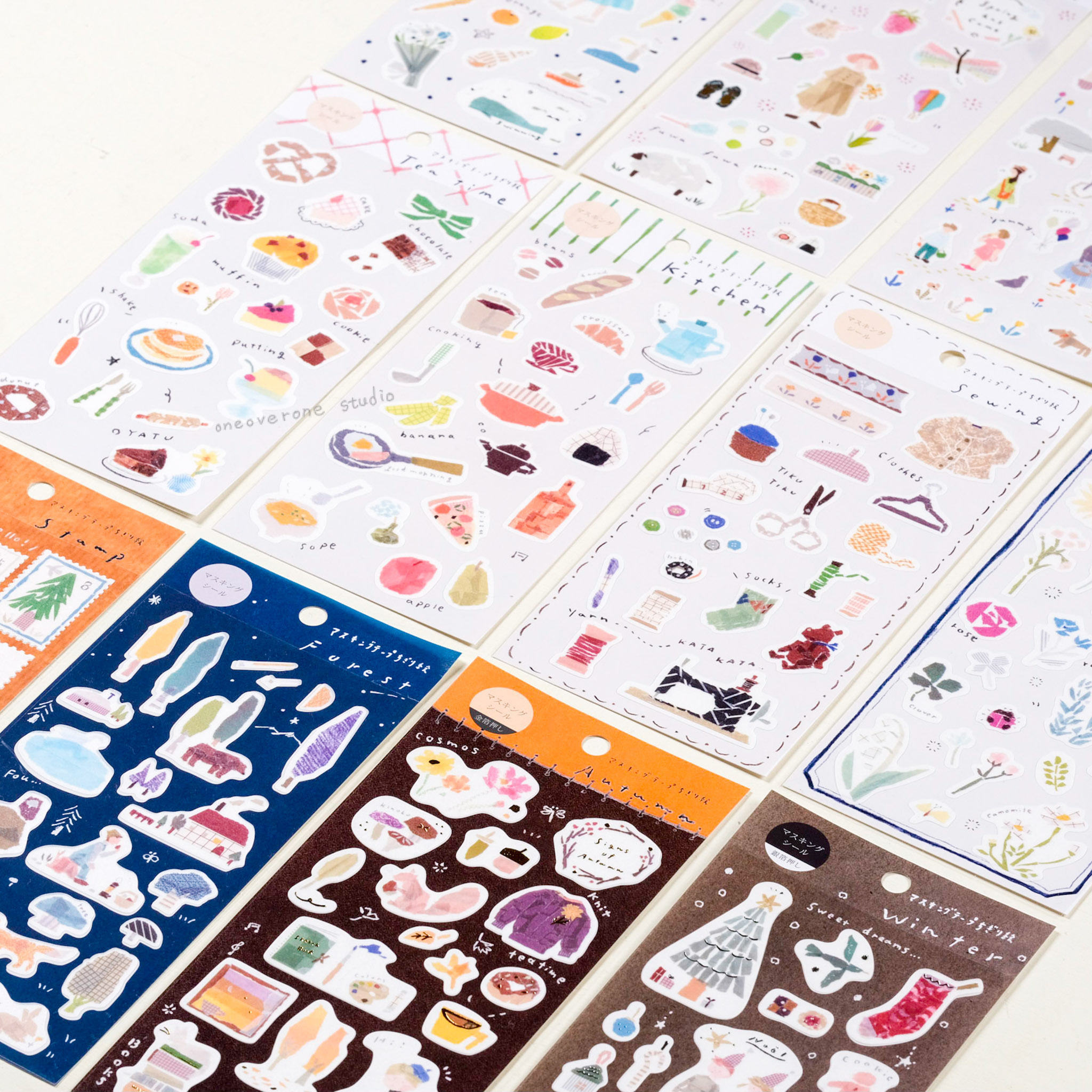 紙膠帶拼貼風貼紙 /田村美紀/日本